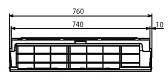 Размеры внутренних блоков Mitsubishi Electric