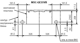 Размеры внутренних блоков Mitsubishi Electric